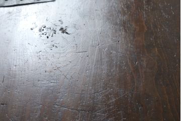 アジアンアンティーク　松材　金具の立派なバンダチ(バンダジ、半閉櫃、李朝箪笥、時代箪笥、収納箪笥、サイドボード)(R-078808)