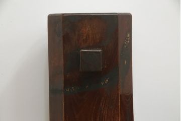 時代物　特大サイズ　欅材(ケヤキ材)　空鉤　自在鉤　横木　暖炉裏　古物　古民具(じざいかぎ、茶道具、置き物、置物、ディスプレイ)(R-078813)
