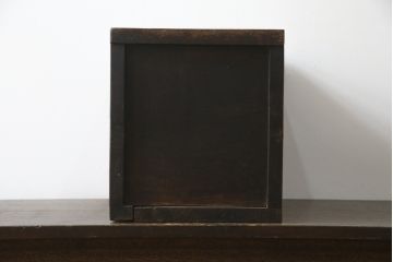 和製アンティーク　栗材　時代の流れを感じる佇まいが魅力的な銭箱(銭函)(R-078815)