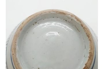 江戸〜明治期　古伊万里　染付　蛸唐草模様が見事な徳利(伊万里、花瓶、花入、花器、酒器、とっくり、和食器)(R-078822)