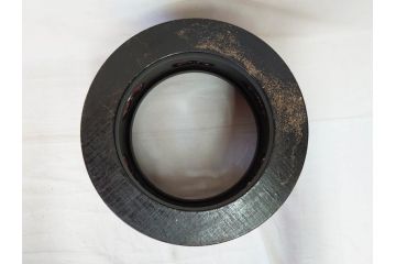 明治期　時代物　上手物　彫刻　鎌倉彫り　菊文　匠の技が光る彫刻が美しい火鉢(漆器、木製、丸火鉢、手あぶり)(R-078823)
