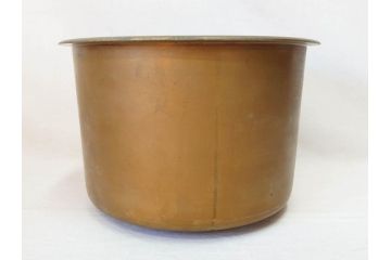 明治期　時代物　上手物　彫刻　鎌倉彫り　菊文　匠の技が光る彫刻が美しい火鉢(漆器、木製、丸火鉢、手あぶり)(R-078823)