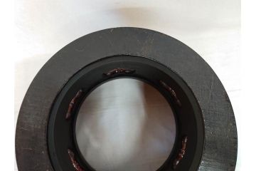 明治期　時代物　上手物　彫刻　鎌倉彫り　菊文　深みのある漆が上品な火鉢(漆器、木製、丸火鉢、手あぶり)(R-078824)