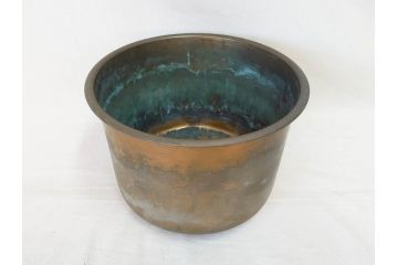明治期　時代物　上手物　彫刻　鎌倉彫り　菊文　深みのある漆が上品な火鉢(漆器、木製、丸火鉢、手あぶり)(R-078824)