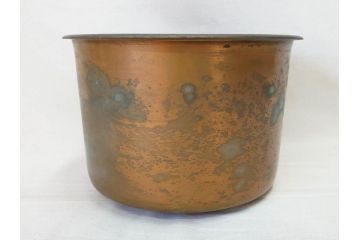 明治期　時代物　上手物　彫刻　鎌倉彫り　菊文　深みのある漆が上品な火鉢(漆器、木製、丸火鉢、手あぶり)(R-078824)