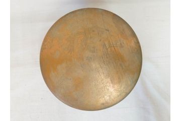 明治期　時代物　上手物　彫刻　鎌倉彫り　菊文　深みのある漆が上品な火鉢(漆器、木製、丸火鉢、手あぶり)(R-078824)
