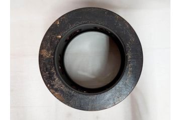 明治期　時代物　上手物　彫刻　鎌倉彫り　菊文　細やかな彫りと透かしのデザインが目を引く火鉢(漆器、木製、丸火鉢、手あぶり)(R-078825)