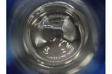 戦前　大正〜昭和初期　昭和レトロ　青フリル　深い瑠璃色が印象的な花瓶2個セット(一輪挿し、花入、花器、硝子)(R-078829)