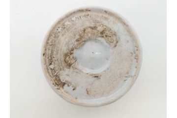 明治期　染付　矢羽根文　幾何学模様　岩波文　素朴なデザインが魅力のお猪口5客セット(蕎麦猪口、酒器、おちょこ、御猪口、湯呑み、湯のみ、和食器)(R-078838)