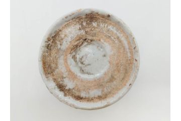 明治期　染付　矢羽根文　幾何学模様　岩波文　素朴なデザインが魅力のお猪口5客セット(蕎麦猪口、酒器、おちょこ、御猪口、湯呑み、湯のみ、和食器)(R-078838)