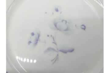 ビンテージ　フランス　LIMOGES(リモージュ)　GIRAUD(ジロー)　花柄がエレガントなプレート4枚&キャンドルスタンドセット(ヴィンテージ、フラワー、燭台、ろうそく立て、火立て、キャンドルスティック、蝋燭立て、皿、中皿、磁器、洋食器)(R-078839)
