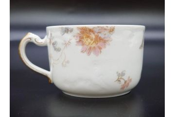 ビンテージ　フランス　LIMOGES(リモージュ)　HAVILAND(アビランド)　淡い花柄が上品なカップ&ソーサー7客セット(ヴィンテージ、金彩、フラワー、C&S、磁器、洋食器)(R-078840)