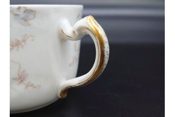 ビンテージ　フランス　LIMOGES(リモージュ)　HAVILAND(アビランド)　淡い花柄が上品なカップ&ソーサー7客セット(ヴィンテージ、金彩、フラワー、C&S、磁器、洋食器)(R-078840)