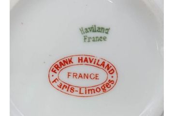 ビンテージ　フランス　LIMOGES(リモージュ)　HAVILAND(アビランド)　淡い花柄が上品なカップ&ソーサー7客セット(ヴィンテージ、金彩、フラワー、C&S、磁器、洋食器)(R-078840)