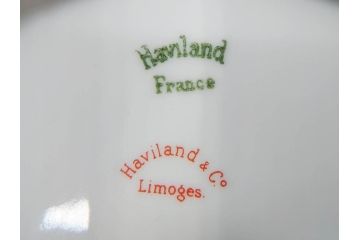 ビンテージ　フランス　LIMOGES(リモージュ)　HAVILAND(アビランド)　淡い花柄が上品なカップ&ソーサー7客セット(ヴィンテージ、金彩、フラワー、C&S、磁器、洋食器)(R-078840)