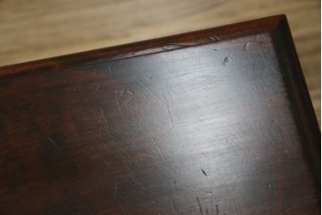和製ビンテージ　松本民芸家具　#25型スツール・テーブル　クラシカルなデザインがお洒落なサイドテーブル(コーヒーテーブル、カフェテーブル、花台、飾り台、椅子、イス、ヴィンテージ)(R-078843)