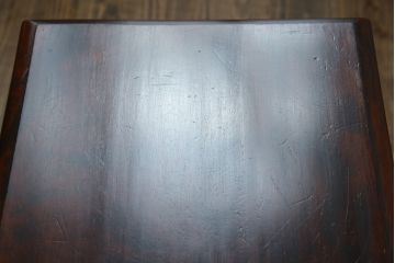 和製ビンテージ　松本民芸家具　#25型スツール・テーブル　クラシカルなデザインがお洒落なサイドテーブル(コーヒーテーブル、カフェテーブル、花台、飾り台、椅子、イス、ヴィンテージ)(R-078843)