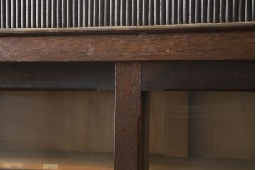 和製アンティーク　大正ロマン　凛とした佇まいが魅力的なサイドボード(収納棚、ガラス戸棚、サイドキャビネット、食器棚、カップボード)(R-078846)