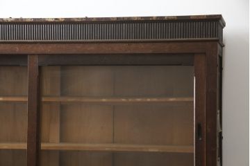 和製アンティーク　大正ロマン　凛とした佇まいが魅力的なサイドボード(収納棚、ガラス戸棚、サイドキャビネット、食器棚、カップボード)(R-078846)