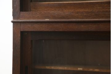 和製アンティーク　大正ロマン　凛とした佇まいが魅力的なサイドボード(収納棚、ガラス戸棚、サイドキャビネット、食器棚、カップボード)(R-078847)
