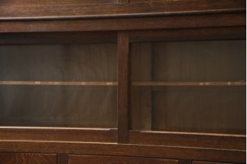 和製アンティーク　大正ロマン　凛とした佇まいが魅力的なサイドボード(収納棚、ガラス戸棚、サイドキャビネット、食器棚、カップボード)(R-078847)