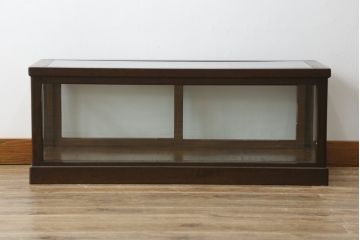 和製アンティーク　素朴な佇まいが魅力的な卓上Gケース(ショーケース、ガラスケース、飾り棚、陳列棚、店舗什器)(R-078849)