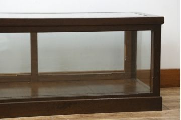 和製アンティーク　素朴な佇まいが魅力的な卓上Gケース(ショーケース、ガラスケース、飾り棚、陳列棚、店舗什器)(R-078849)