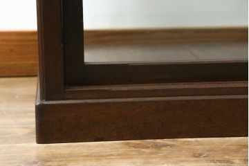 和製アンティーク　素朴な佇まいが魅力的な卓上Gケース(ショーケース、ガラスケース、飾り棚、陳列棚、店舗什器)(R-078849)