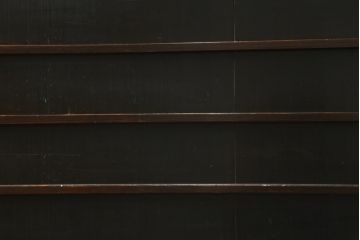 和製アンティーク　前面欅(ケヤキ)材　赤松材　変わりデザインの北陸水屋箪笥(キャビネット、食器棚、収納棚、戸棚、重ね箪笥、上下バラ売り可能)(R-078850)