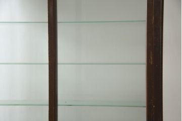 和製アンティーク　天板飾り付きでお洒落なタバコ屋さんのGケース(ガラスケース、ショーケース、陳列棚、煙草、たばこ、店舗什器)(R-078853)