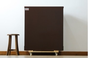 中古　美品!!　木地呂塗りに漆絵が美しい特注品の岩谷堂箪笥　定価約150万円　(R-078854)