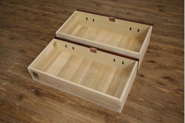 中古　美品!!　木地呂塗りに漆絵が美しい特注品の岩谷堂箪笥(小箪笥、収納箪笥、整理箪笥、和箪笥)(定価約150万円)(R-078854)