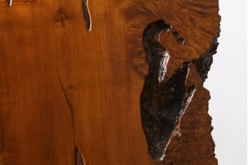 和製ビンテージ　美品　上手物!!　楓玉杢材　重厚な一枚板の衝立て(パーテーション、衝い立て、つい立て、間仕切り、ディスプレイ、ヴィンテージ)(R-078858)