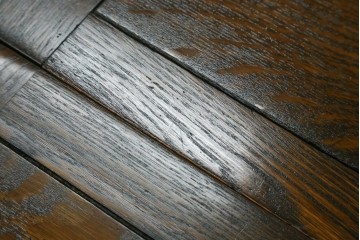 イギリスアンティーク　希少な低いサイズ!!　オーク材　ツイストレッグのドローリーフコーヒーテーブル　(R-078859)