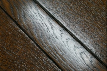 イギリスアンティーク　希少な低いサイズ!!　オーク材　ツイストレッグのドローリーフコーヒーテーブル　(R-078859)