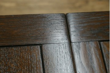 イギリスアンティーク　希少な低いサイズ!!　オーク材　ツイストレッグのドローリーフコーヒーテーブル　(R-078859)