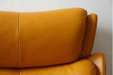 中古　EKORNES(エコーネス)　Stressless Magic(ストレスレス マジック)　シグニチャー　Sサイズ　本革　オットマン付きストレスレスチェア(レザー、リクライニングチェア、一人掛けソファ、1P、アームチェア、フットスツール)(R-078861)