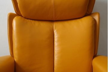 中古　EKORNES(エコーネス)　Stressless Magic(ストレスレス マジック)　シグニチャー　Sサイズ　本革　オットマン付きストレスレスチェア(レザー、リクライニングチェア、一人掛けソファ、1P、アームチェア、フットスツール)(R-078861)
