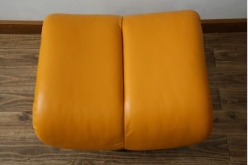 中古　EKORNES(エコーネス)　Stressless Magic(ストレスレス マジック)　シグニチャー　Sサイズ　本革　オットマン付きストレスレスチェア(レザー、リクライニングチェア、一人掛けソファ、1P、アームチェア、フットスツール)(R-078861)
