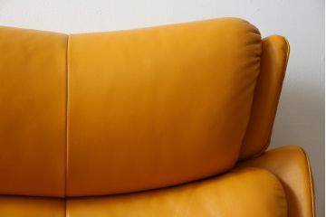 中古　EKORNES(エコーネス)　Stressless Magic(ストレスレス マジック)　シグニチャー　Sサイズ　本革　オットマン付きストレスレスチェア(レザー、リクライニングチェア、一人掛けソファ、1P、アームチェア、フットスツール)(R-078862)