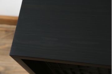 中古　ラフジュ工房オリジナル　古建具リメイク　すりガラス入り　洗練された和の雰囲気を放つサイドボード(書院戸、組子、サイドキャビネット、収納棚、戸棚、食器棚)(R-078870)