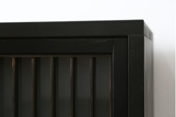 中古　ラフジュ工房オリジナル　古建具リメイク　すりガラス入り　洗練された和の雰囲気を放つサイドボード(書院戸、組子、サイドキャビネット、収納棚、戸棚、食器棚)(R-078870)
