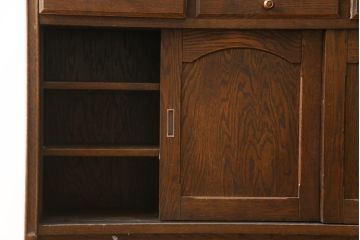 中古　三越家具(現カントリーハウス)　Brugge(ブルージュ)　品のある佇まいが魅力的なキャビネット(収納棚、戸棚、飾り棚、食器棚、カップボード)(R-078879)
