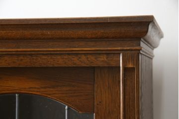 中古　三越家具(現カントリーハウス)　Brugge(ブルージュ)　品のある佇まいが魅力的なキャビネット(収納棚、戸棚、飾り棚、食器棚、カップボード)(R-078879)