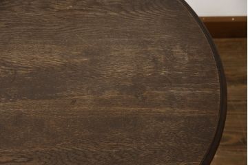 和製アンティーク　大正ロマン　美しい挽物脚のコーヒーテーブル(カフェテーブル、サイドテーブル、丸テーブル、ラウンドテーブル)(R-078880)