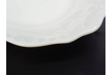 ビンテージ　フランス　LIMOGES(リモージュ)　Georges Boyer(ジョルジュ ボワイエ)　GIRAUD(ジロー)　優雅なデザインが魅力的なプレート3枚セット(ヴィンテージ、薔薇、バラ、ローズ、金彩、花柄、フラワー、大皿、変形皿、取手付き、耳付き、洋食器)(R-078881)