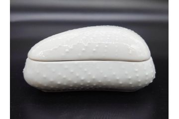 ビンテージ　フランス　LIMOGES(リモージュ)　白磁　様々な用途に使える小物入れ5点セット(ヴィンテージ、蓋物、洋食器、シェル、貝)(R-078883)