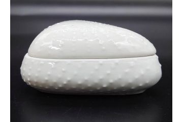 ビンテージ　フランス　LIMOGES(リモージュ)　白磁　様々な用途に使える小物入れ5点セット(ヴィンテージ、蓋物、洋食器、シェル、貝)(R-078883)