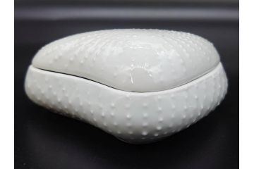 ビンテージ　フランス　LIMOGES(リモージュ)　白磁　様々な用途に使える小物入れ5点セット(ヴィンテージ、蓋物、洋食器、シェル、貝)(R-078883)