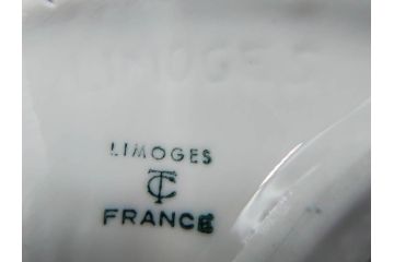 ビンテージ　フランス　LIMOGES(リモージュ)　白磁　様々な用途に使える小物入れ5点セット(ヴィンテージ、蓋物、洋食器、シェル、貝)(R-078883)